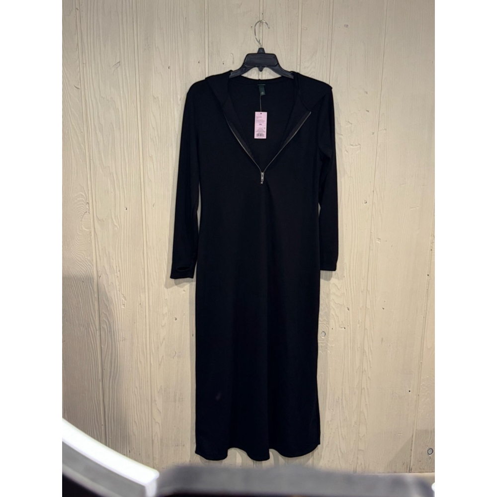 Wild Fable Long Sleeve Midi Dress Black Size XXL